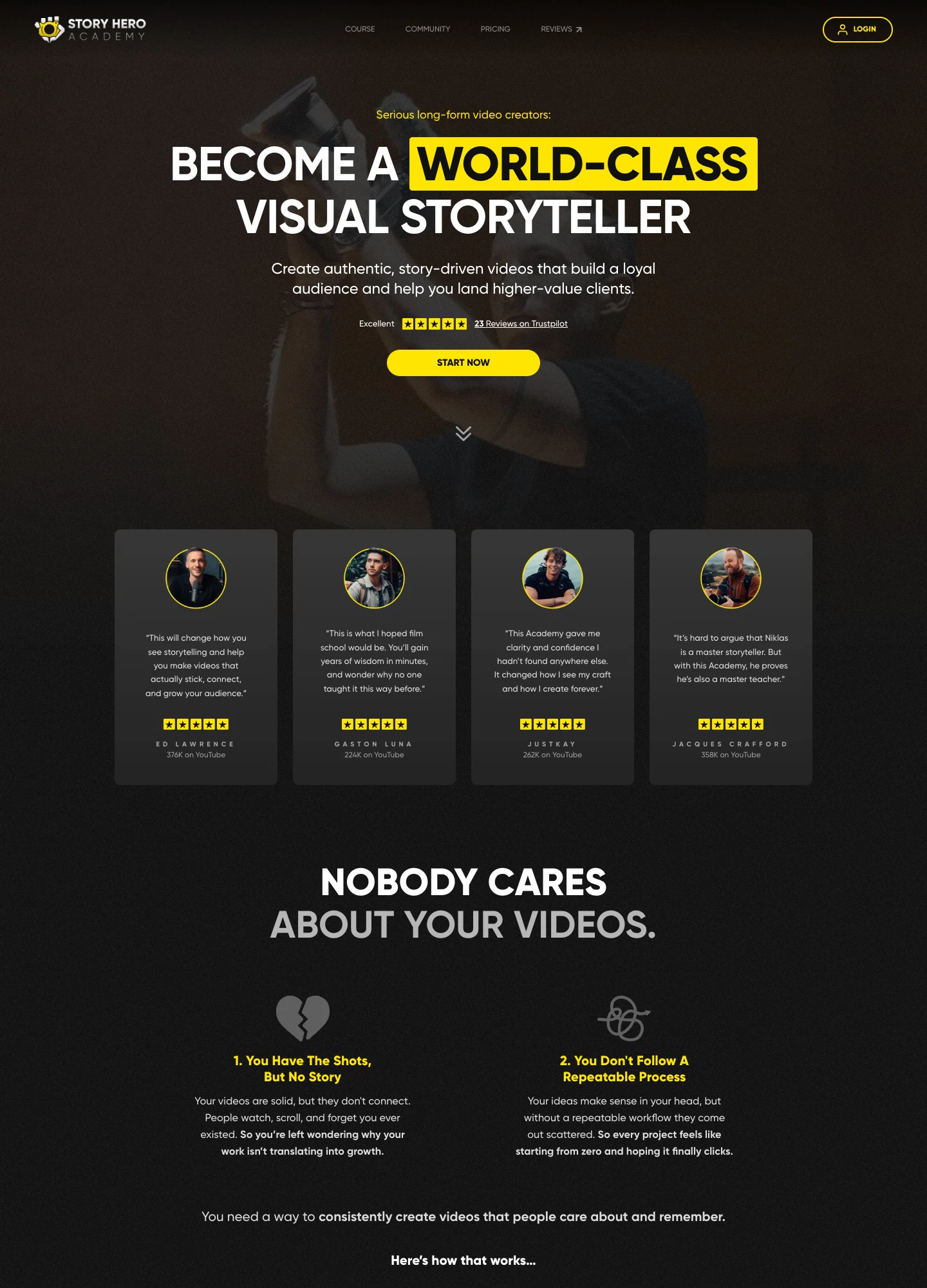 Nicklas Christl — Story Hero Academy — captured interface