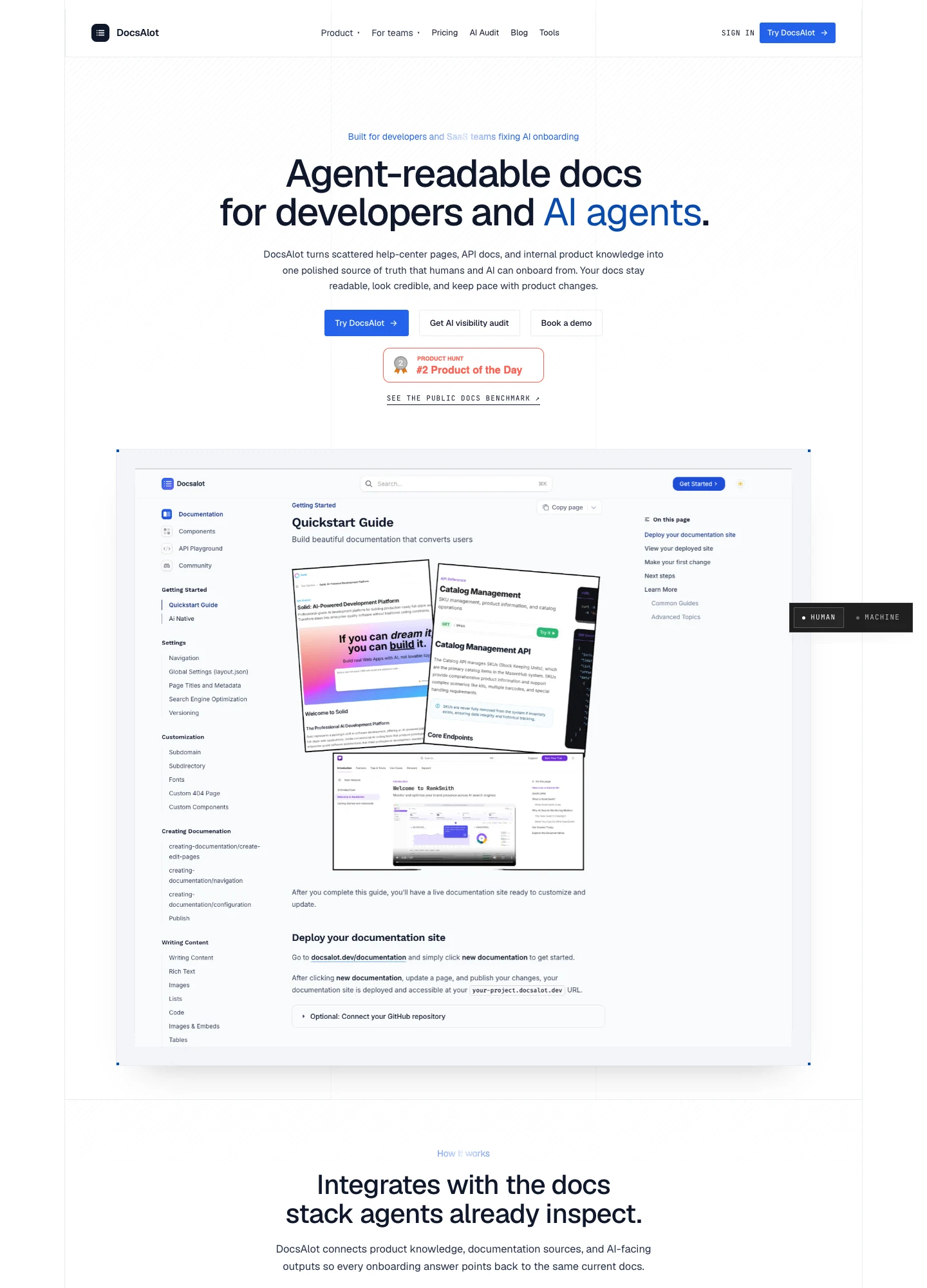 DocsAlot — captured interface