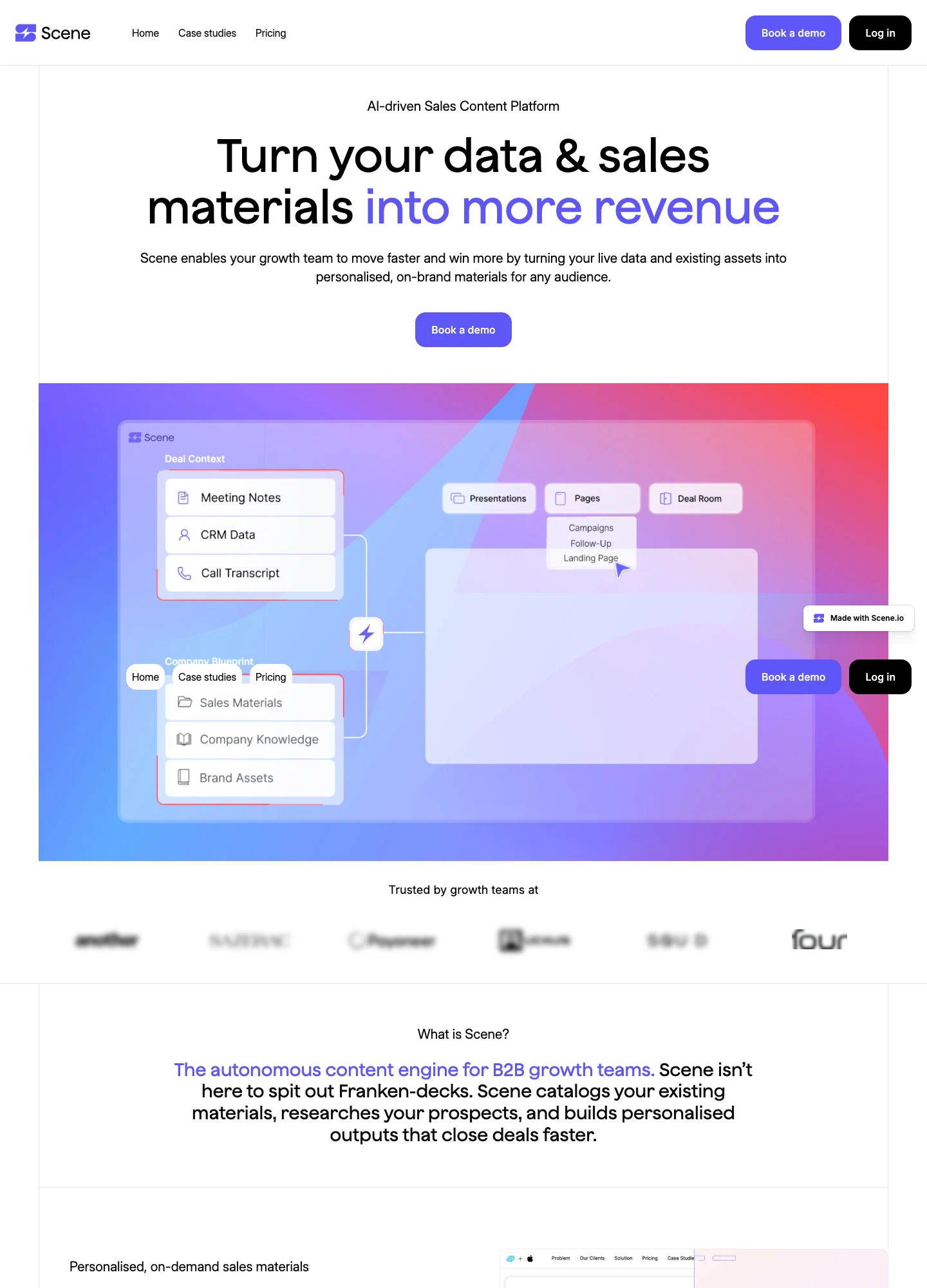 Scene — captured interface