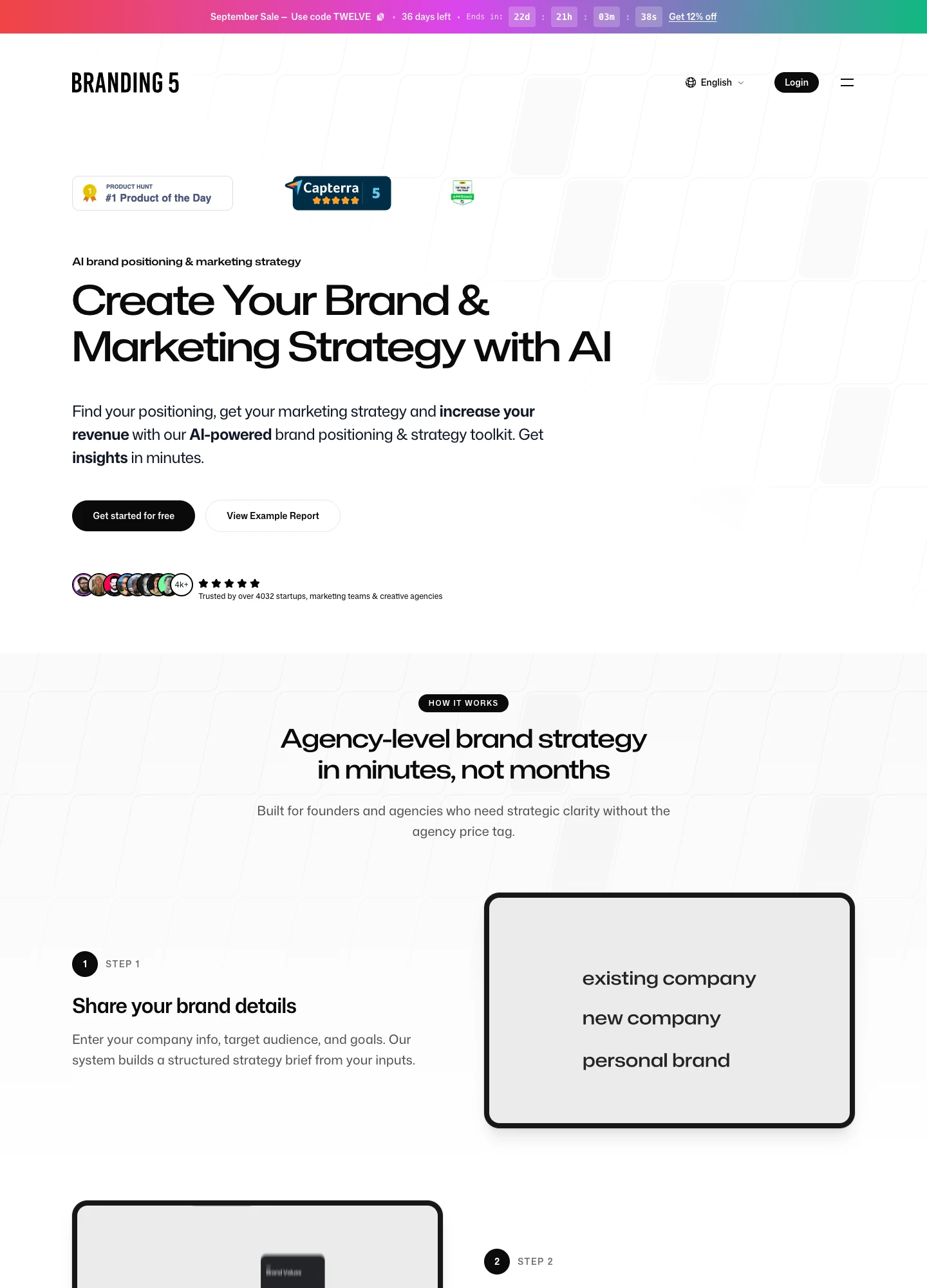 Branding5 — captured interface