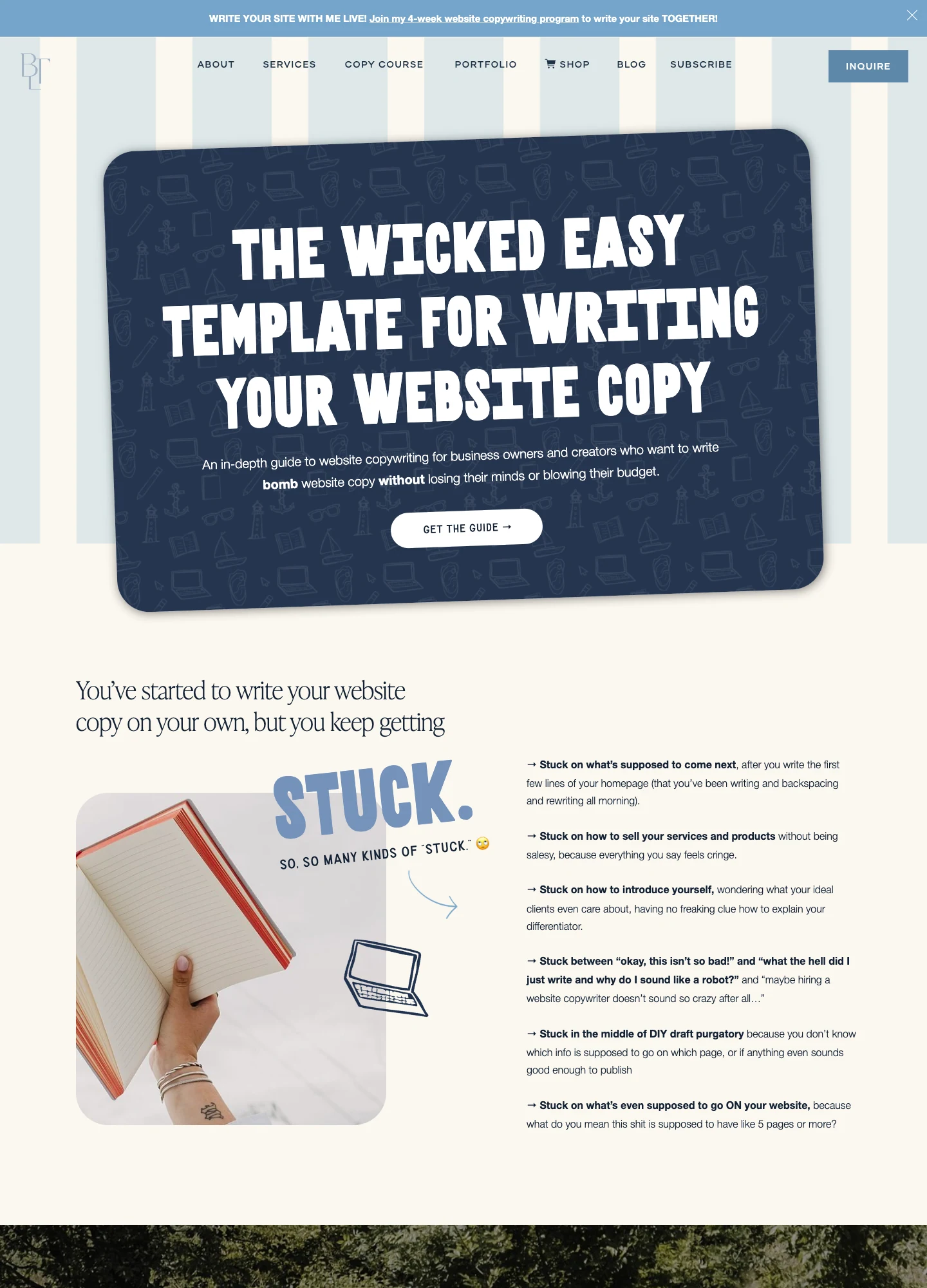 Sara Noel — Wicked Easy Web Copy Guide — captured interface