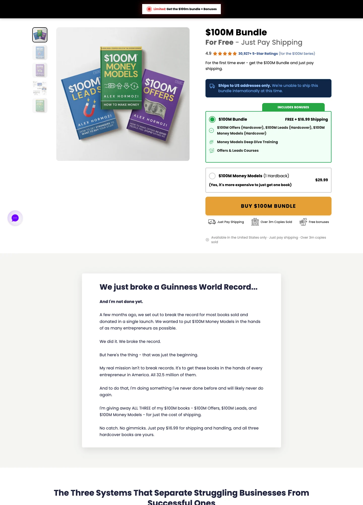 Acquisition.com — Book Bundle Offer — captured interface