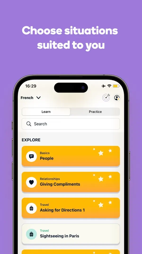 Memrise — Topic selection