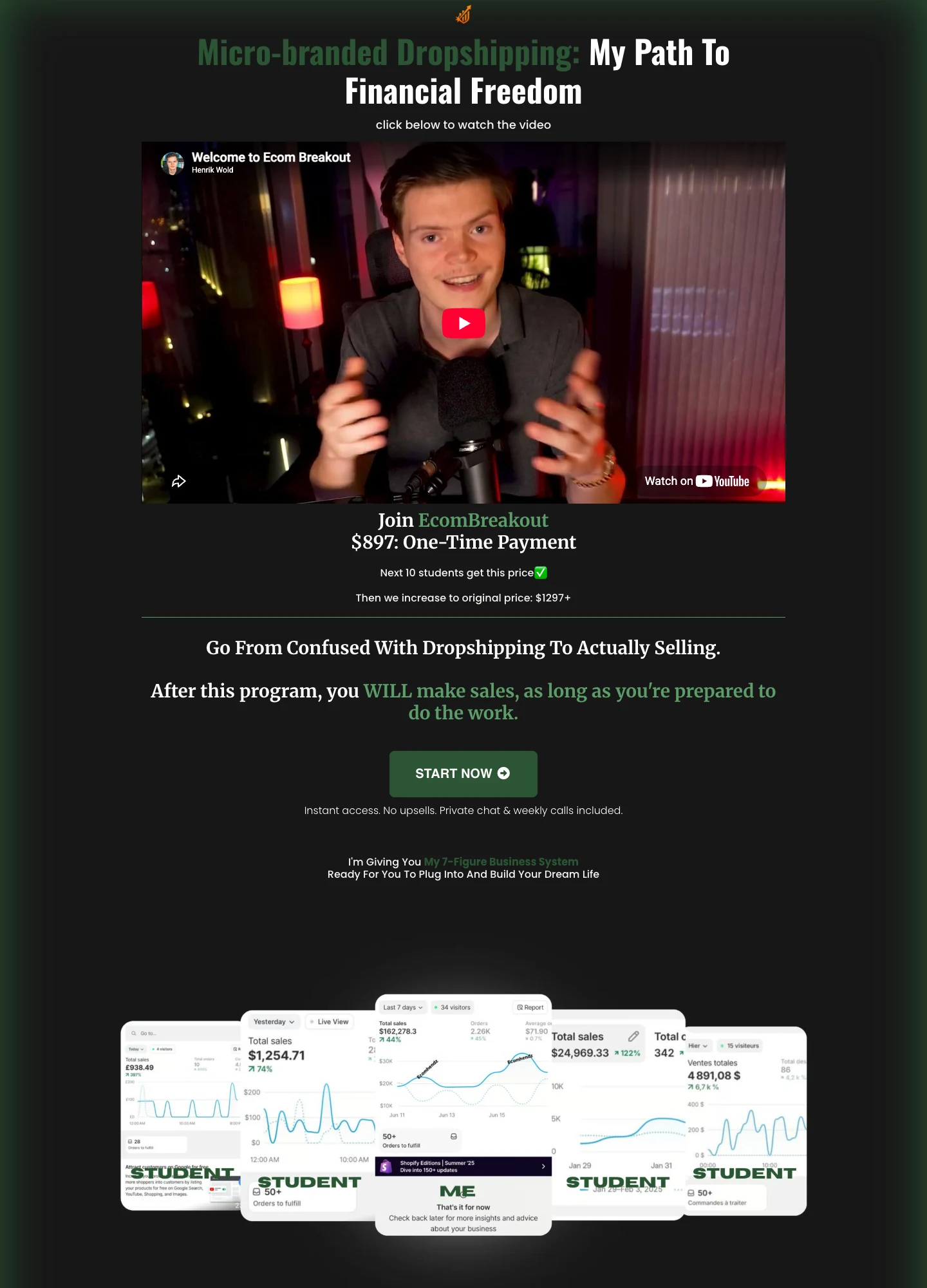 Henrik Wold — EcomBreakout — captured interface