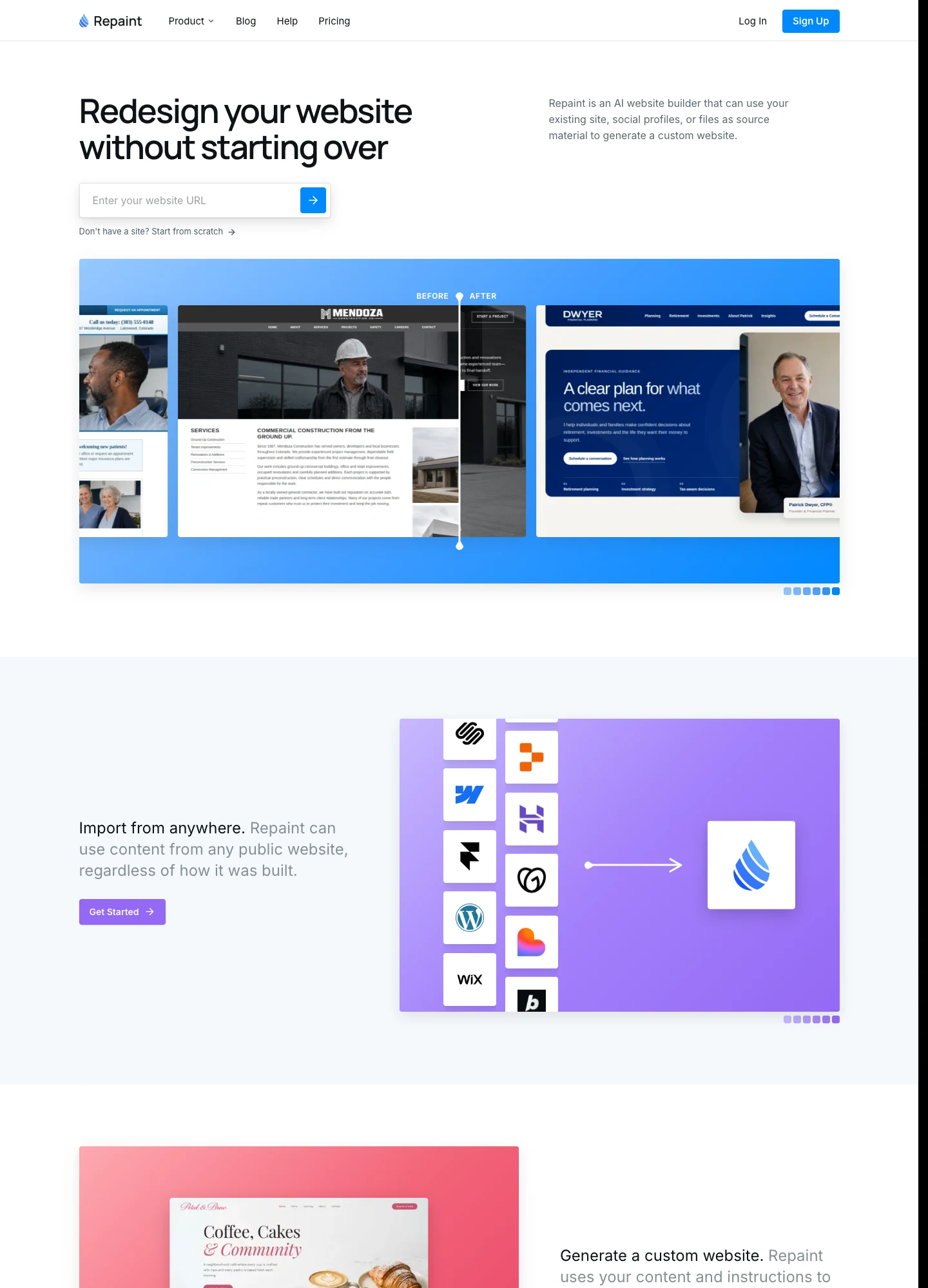 Repaint — captured interface