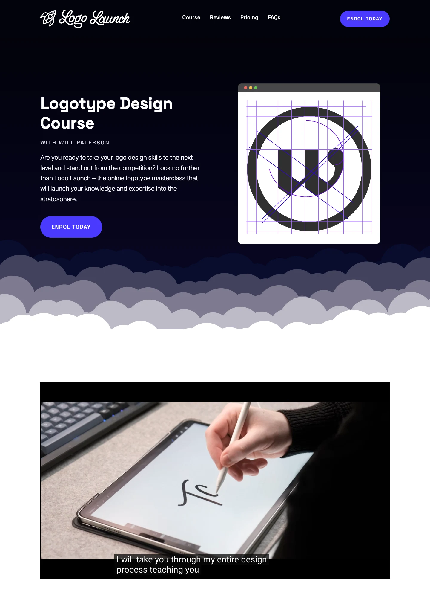 Will Paterson — Logo Launch — captured interface