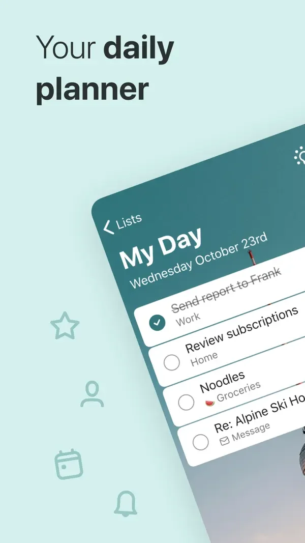 Microsoft To Do — My Day list