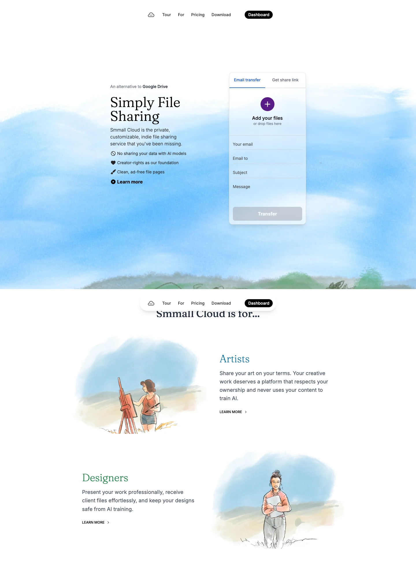Smmall Cloud — captured interface