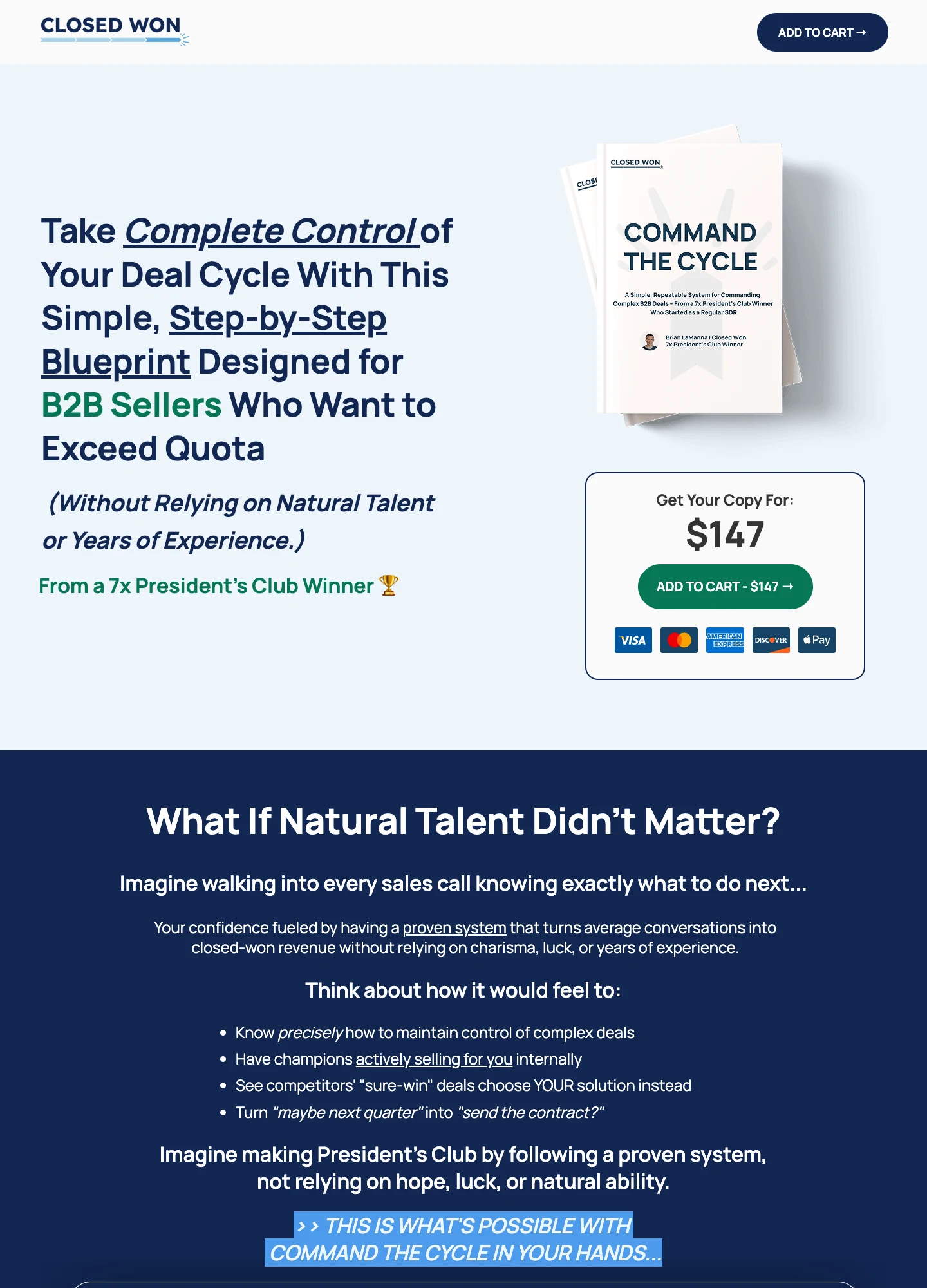 Brian LaManna — Command The Cycle — captured interface