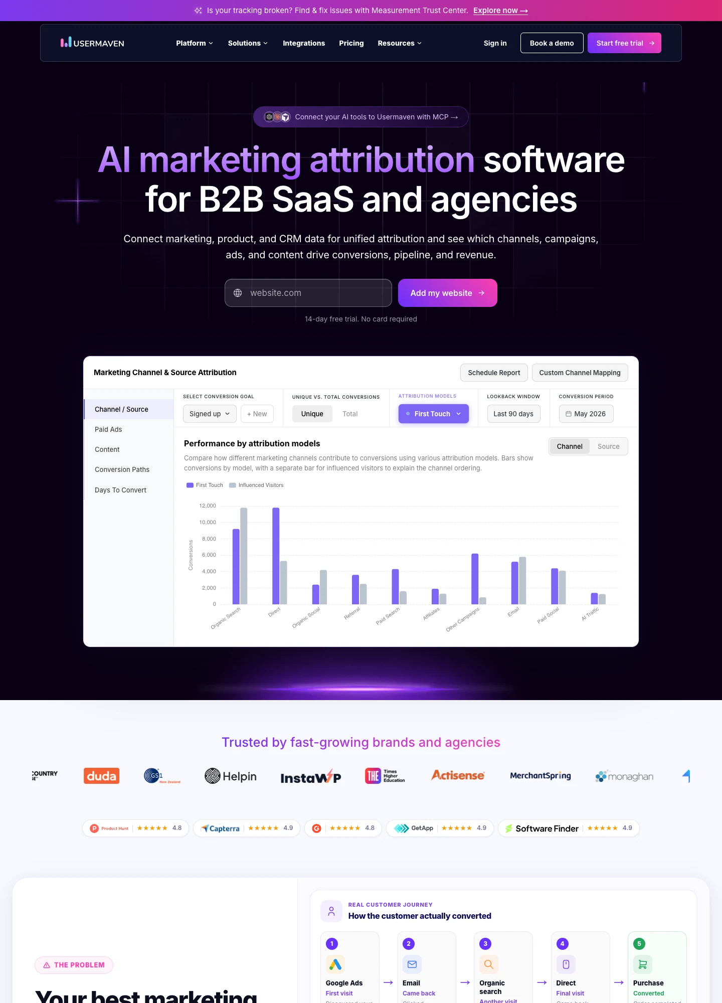 Usermaven — captured interface