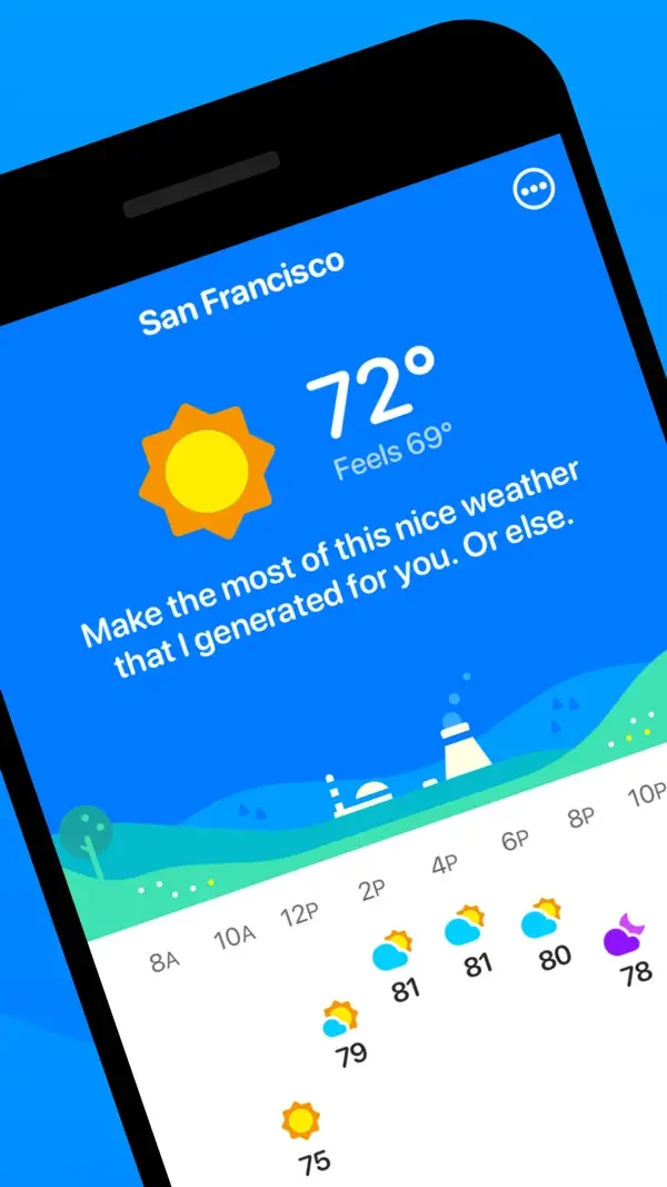 CARROT Weather — Current weather