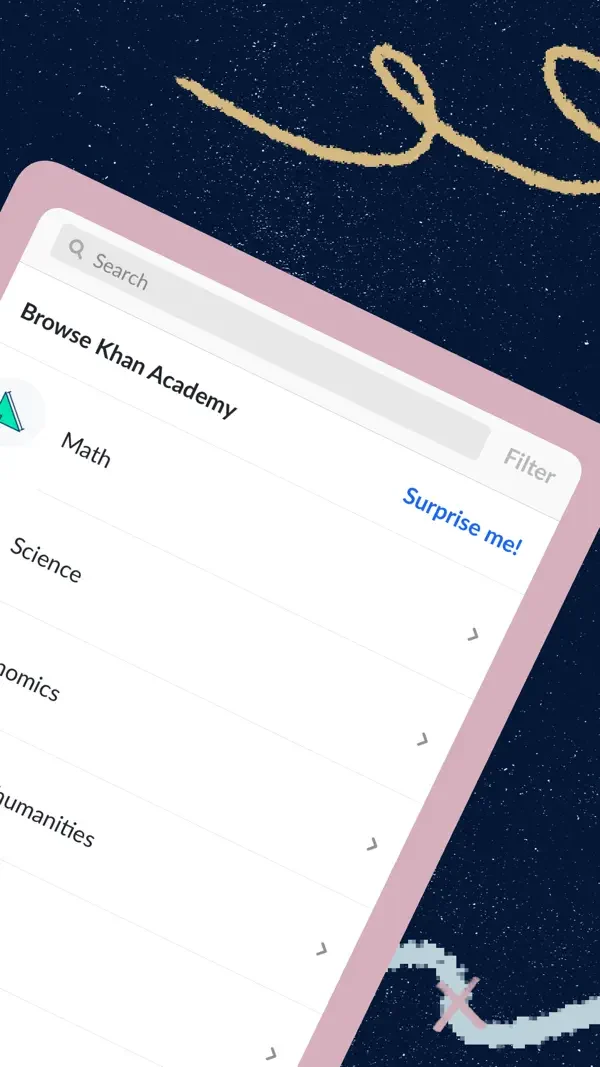 Khan Academy — Subject browsing