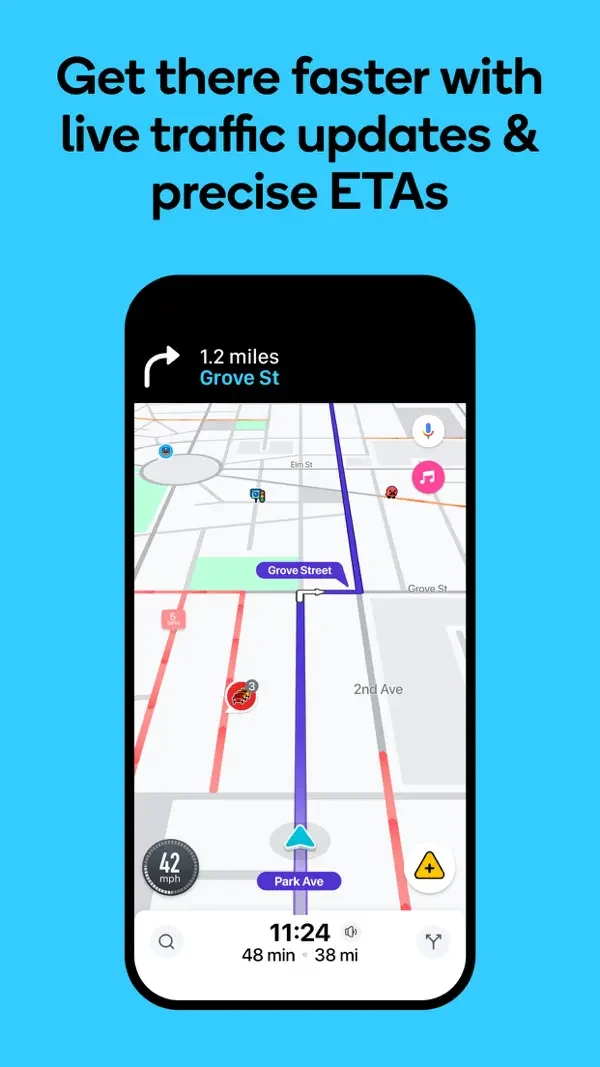 Waze — Route guidance