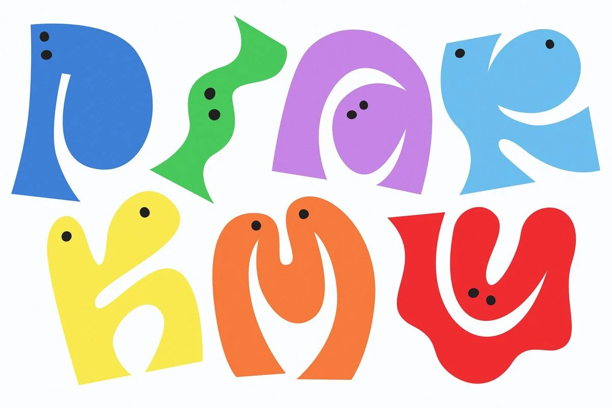Illustrated letter family