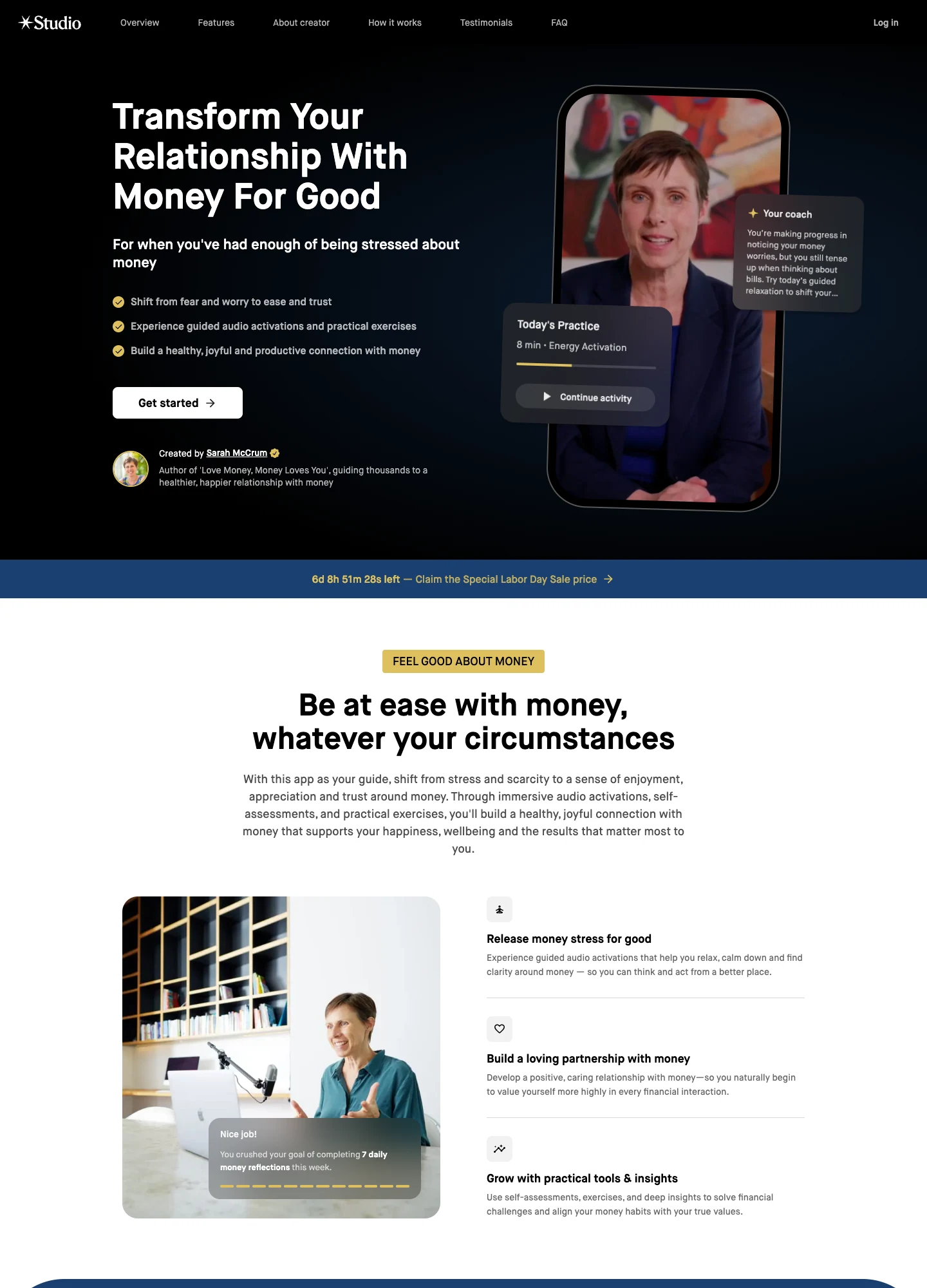 Sarah McCrum — Love Money Studio — captured interface