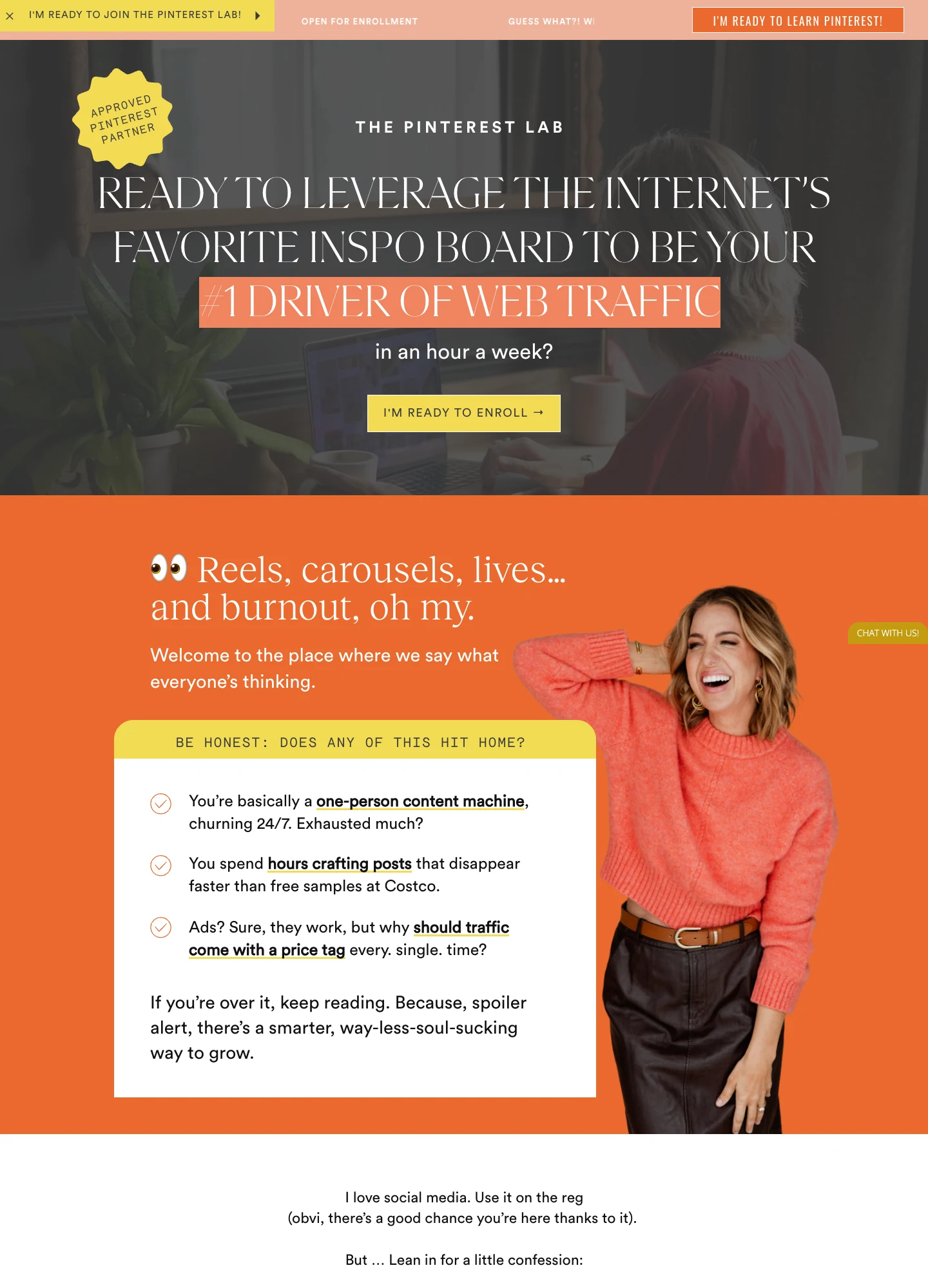 Jenna Kutcher — The Pinterest Lab — captured interface