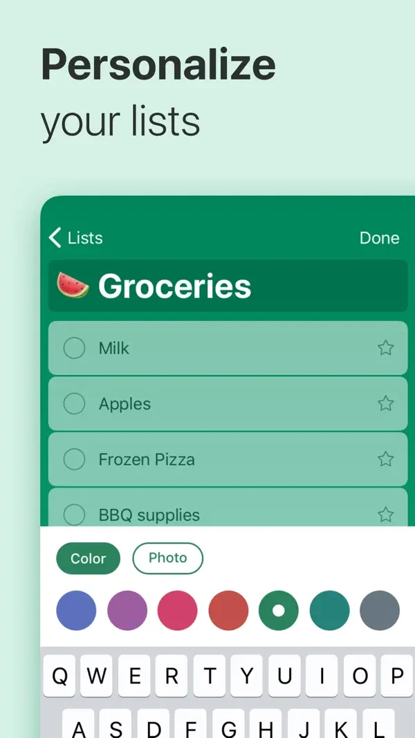 Microsoft To Do — List personalization