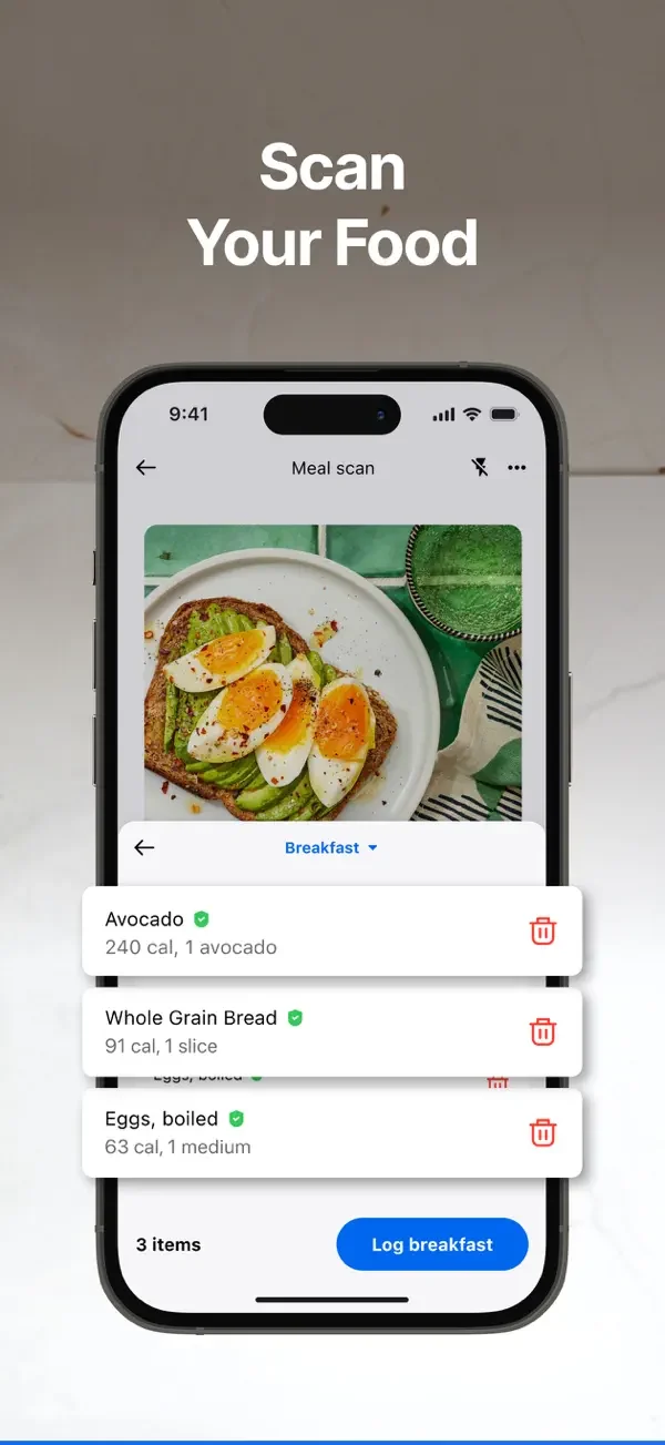 Food scan results