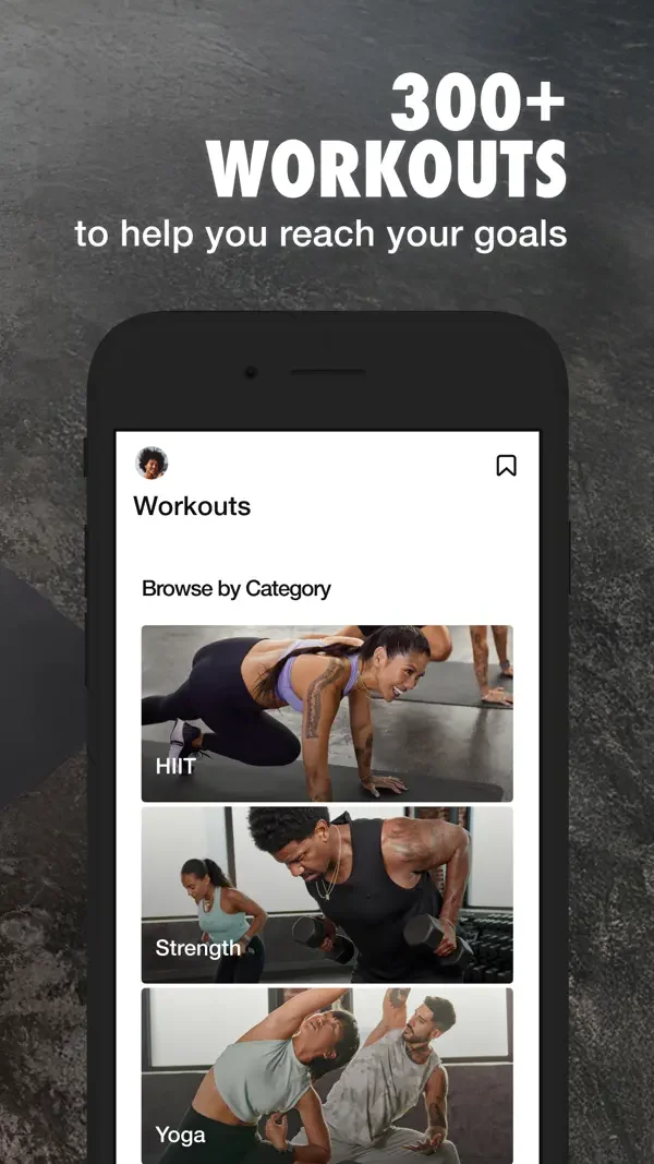 Nike Training Club — Workout categories