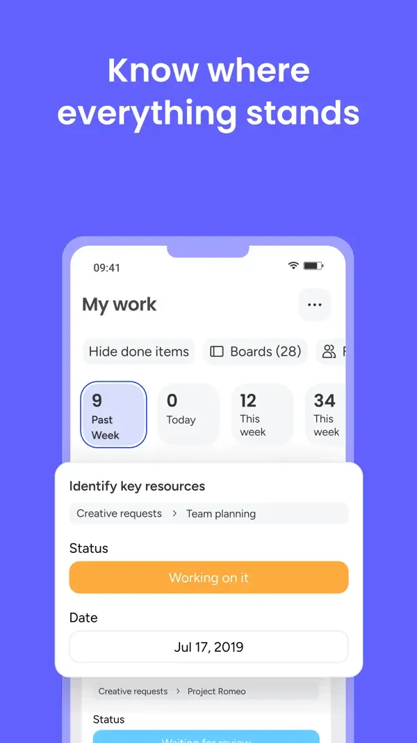 monday.com — My work summary