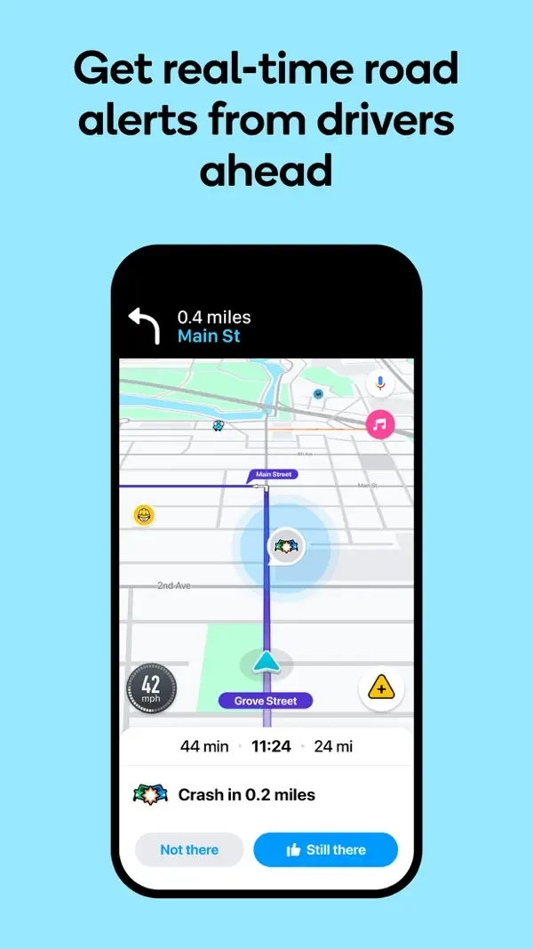Waze — Road incident alert