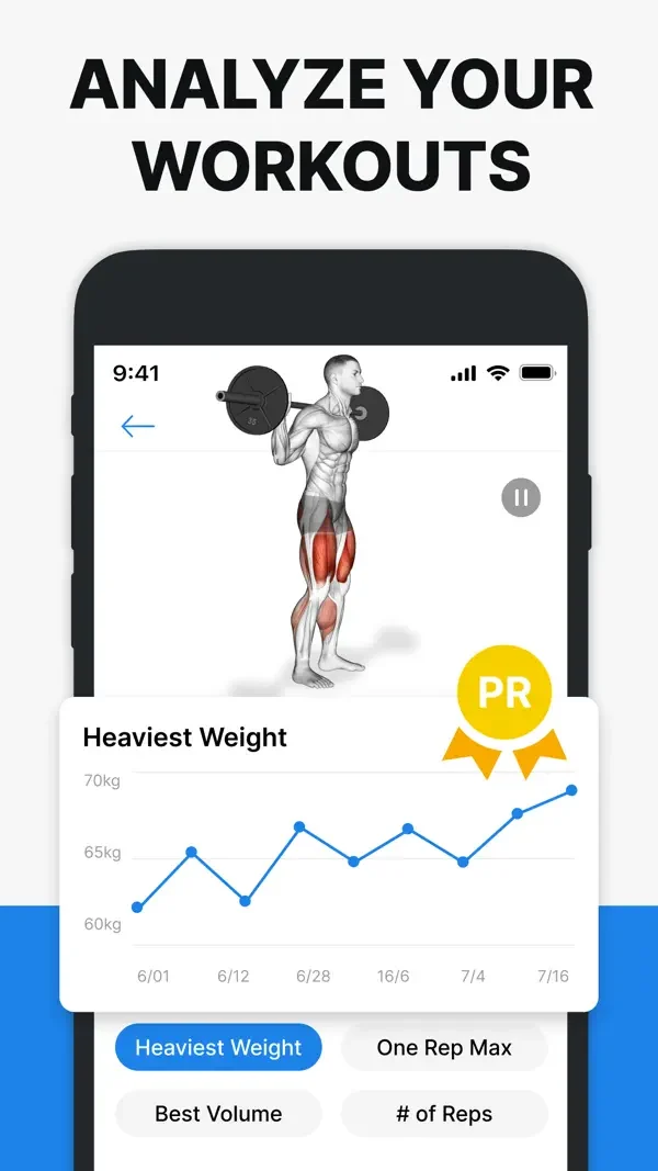 Exercise progress chart