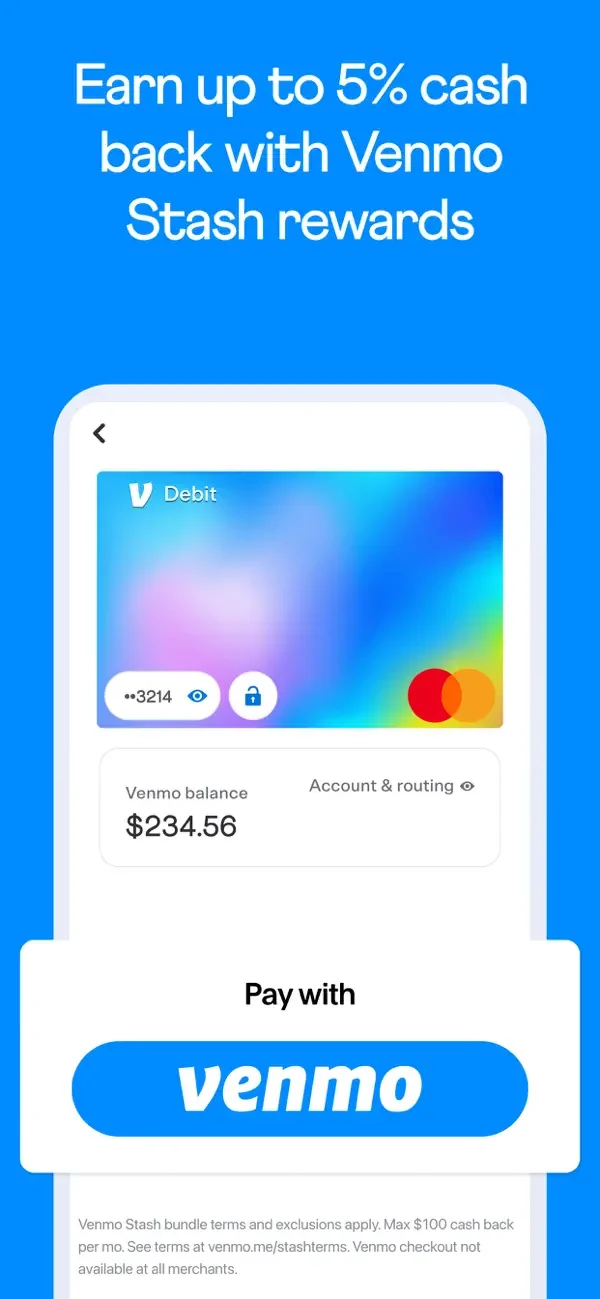 Venmo — Card balance