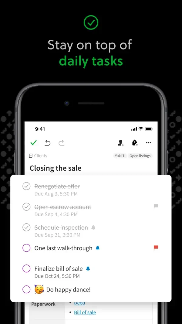 Evernote — Checklist inside a note