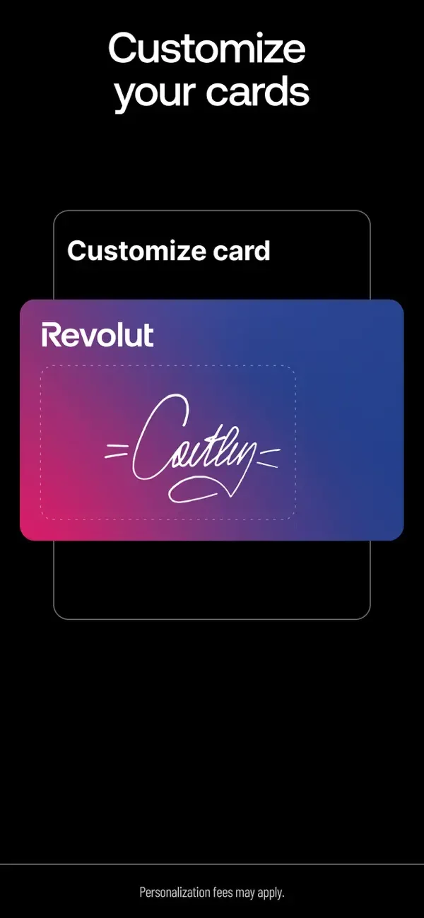 Revolut — Card personalization