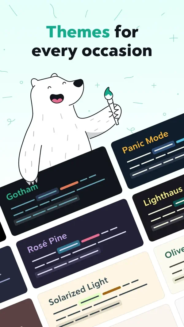 Bear — Editor theme examples