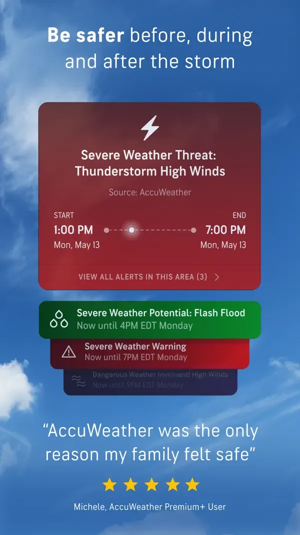 Severe weather alerts