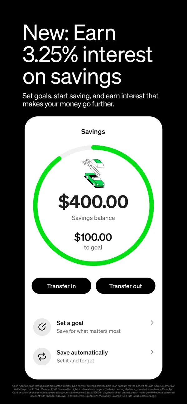 Savings goal