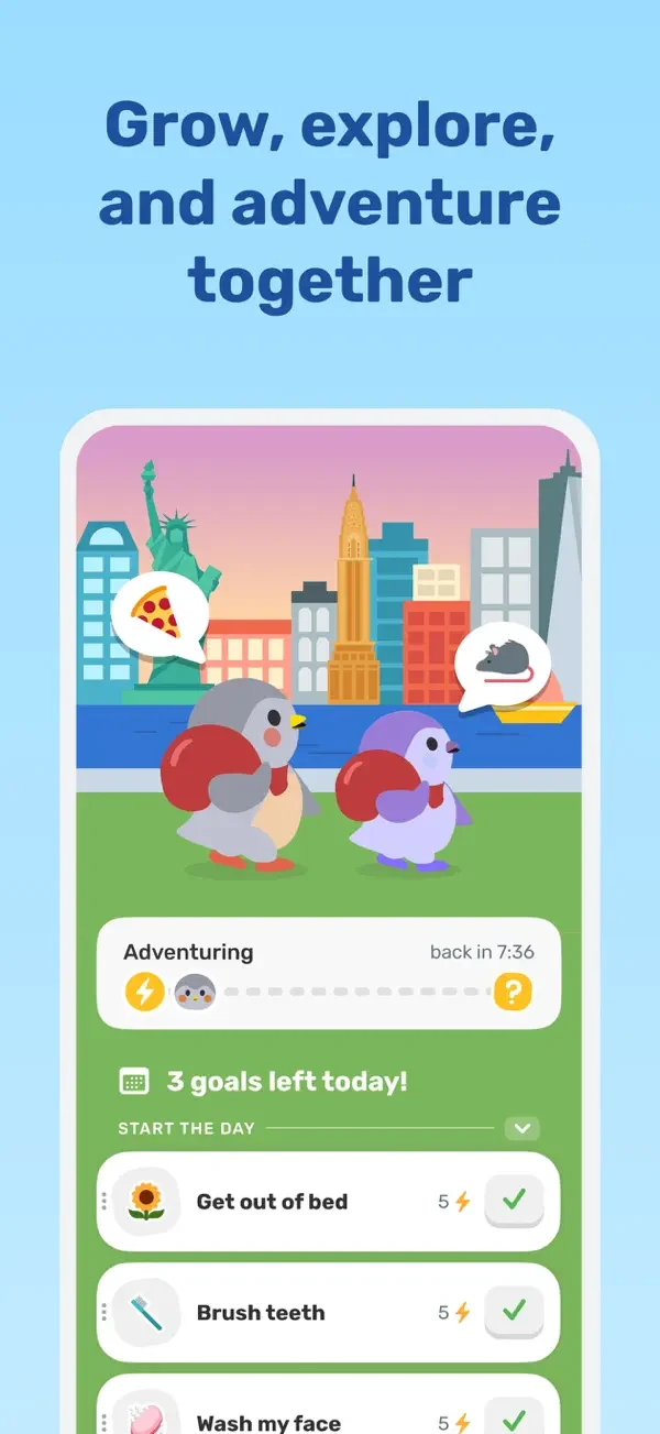 Finch — Adventure and daily goals