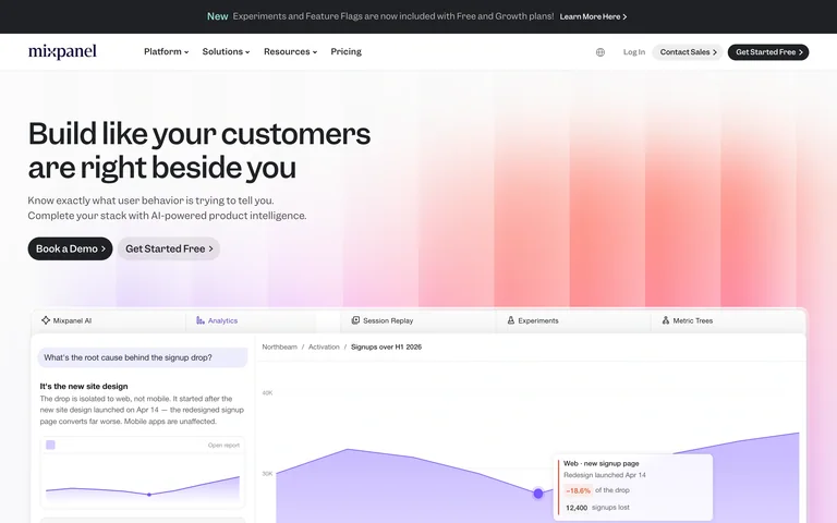 Mixpanel preview