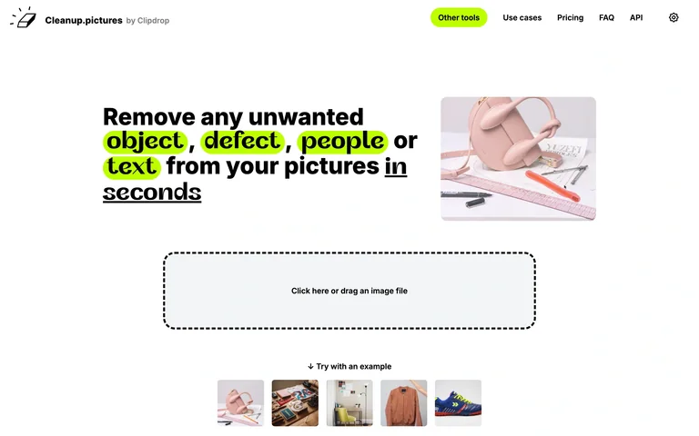Cleanup.pictures — Image cleanup preview