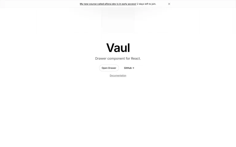 Vaul preview