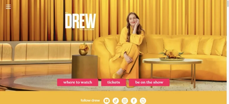 Drew Barrymore — The Drew Barrymore Show — captured design reference