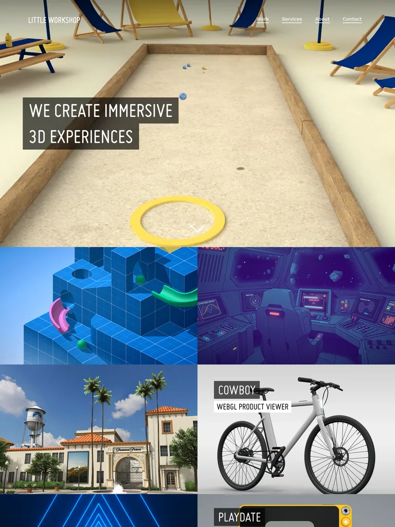 Little Workshop — 3D Scene Cycle preview