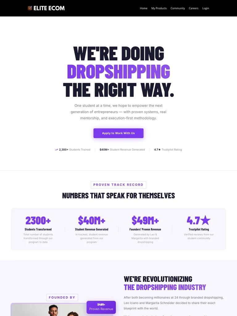Elite Ecom — Coaching Program preview