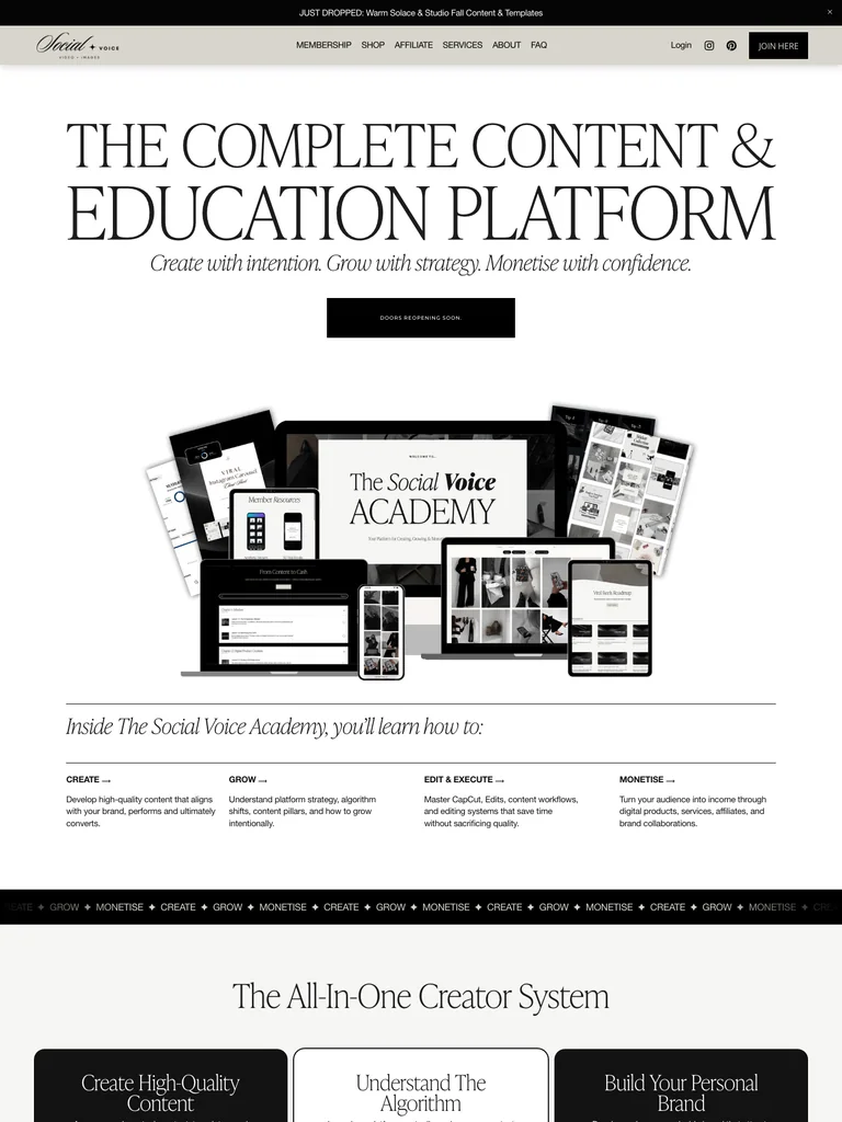 The Social Voice — Academy preview