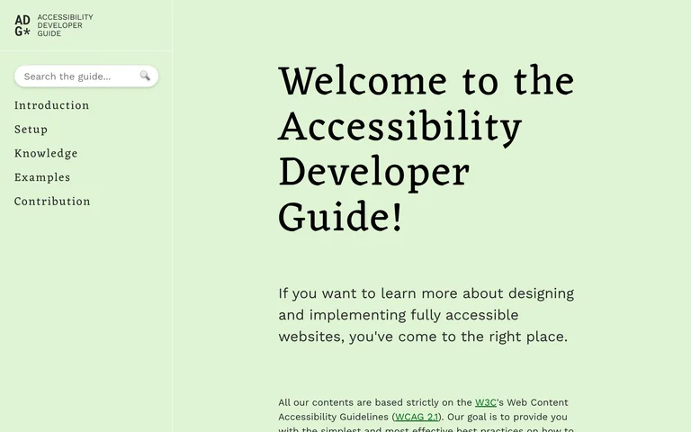 Accessibility Developer Guide