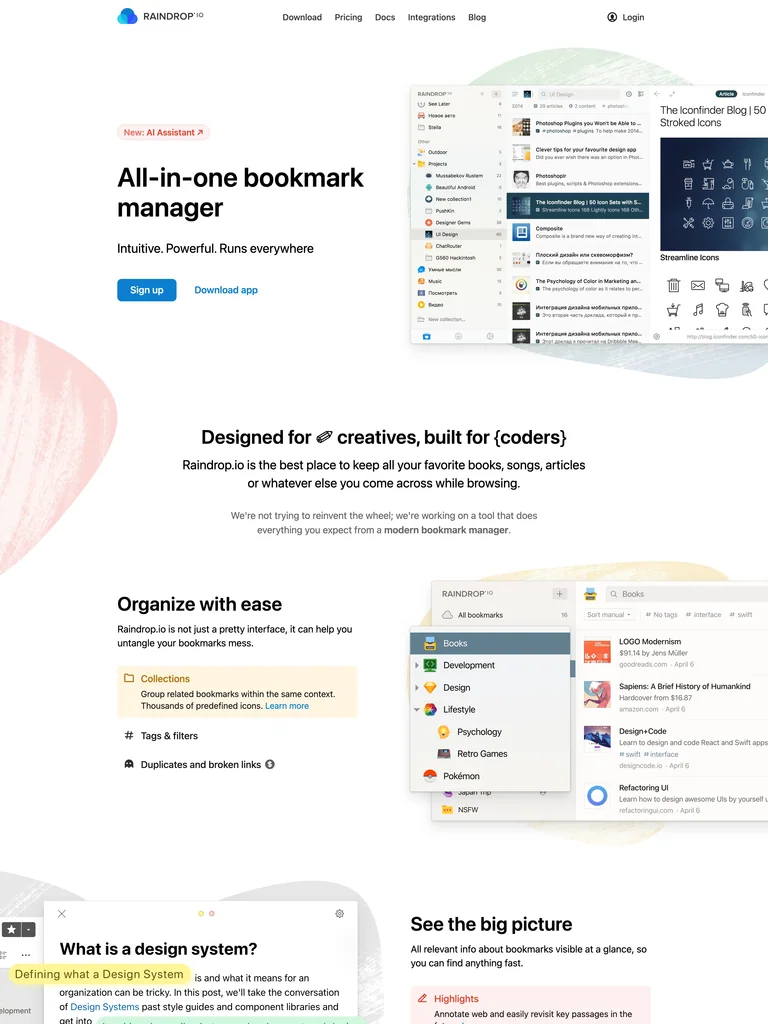 Raindrop.io preview