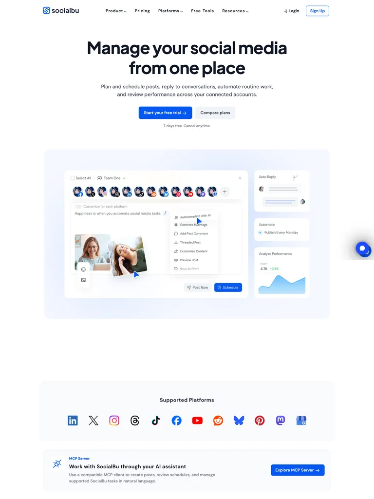 SocialBu preview