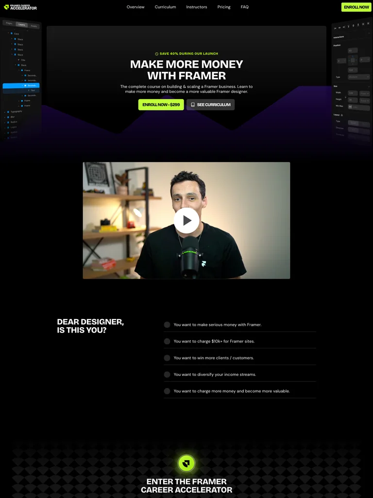 Ryan Hayward — Framer Career Accelerator preview