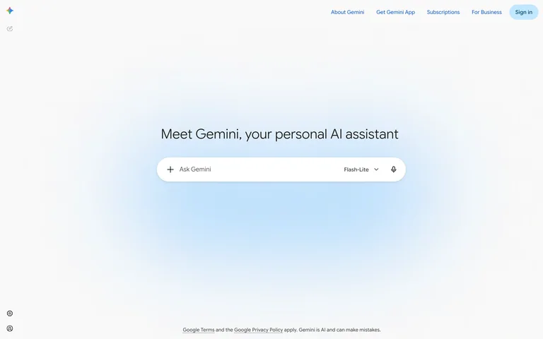 Gemini — New conversation preview