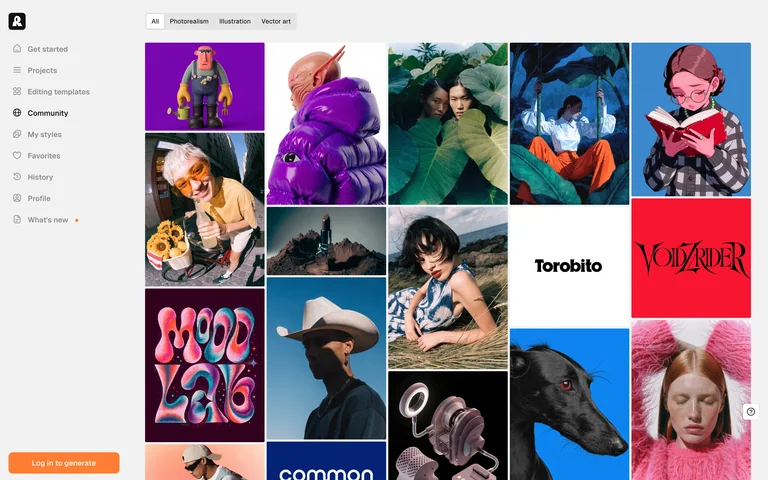 Recraft — Community gallery preview