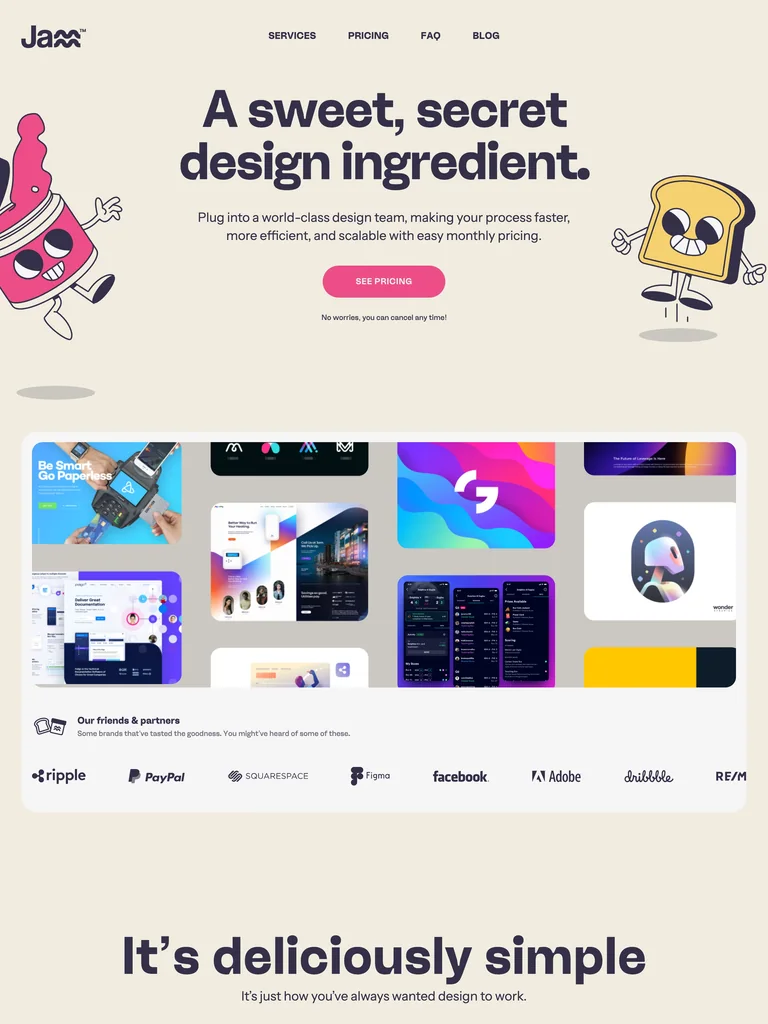 Jamm — Playful Mascot DTC preview