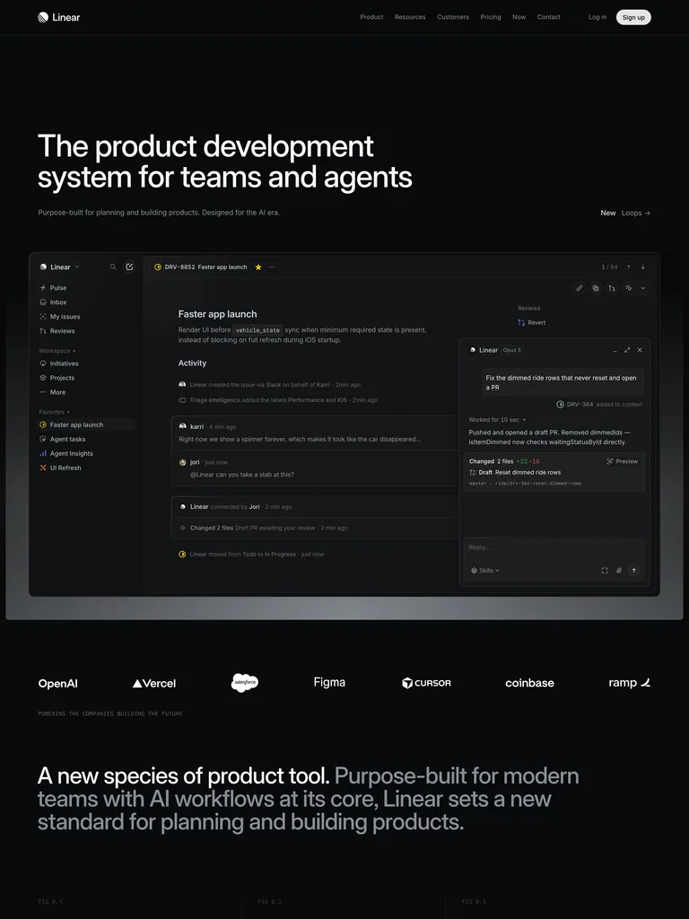Linear — Dark Gradient SaaS preview