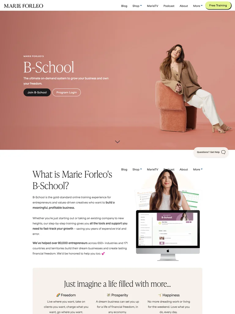 Marie Forleo — B-School preview
