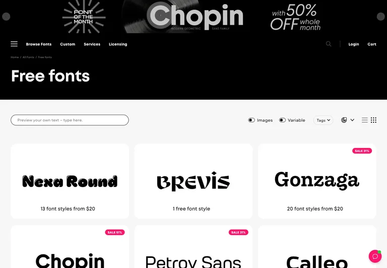 Fontfabric preview